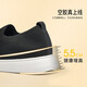 Gao Ge Chaussures en améliorant la hauteur des hommes en automne Flying Mesh Chaussures pour hommes décontractés, chaussures en tissu de pédale légères invisibles invisibles chaussures en améliorant la hauteur noire COUVERTURE GD0733697XC 39