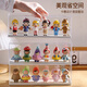Jinghui Sichuang figure storage box transparent dustproof labubu Bubble Mart blind box display stand doll doll model display cabinet