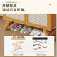 Sizhuge home door shoe cabinet 2025 new entry good-looking dormitory shoe rack with door simple rental room strong and durable brown plastic rattan door 7 layers