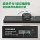 Bull (BULL) track socket surface-mounted wall socket wall-mounted power strip wiring board multi-function punch-free 8000W Yuexiang style surface-mounted 100cm + 5 adapters Moyun gray