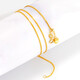 Tingliang 18K gold necklace Chopard chain clavicle chain 45cm adjustable plain chain pendant versatile K yellow white rose gold yellow 18K gold about 2 grams