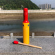 Children's percussion instrument Single ringer Colorful grooved single ringer Kindergarten instrument toy Wooden ringer toy Orff world (Orff world) Red single ringer