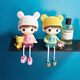 Shuqule home creative decorations, living room small ornaments, handicrafts, cute hanging-legged dolls, bathroom room, bedroom decorations, hanging-legged dolls, cute men and women
