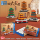 Zhegao Blocs de constitution adulte et petites particules assemblées en Chine Castle Forbid City Castle Tiananmen Square High Difficulté à grande échelle Orange LZ8249 Erhai Lac + Lamp 3884PCS