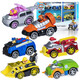 PAW PATROL large bus alloy car rescue vehicle set boys and girls toy collection bus children toy racing 16783 alloy car series-6 sets