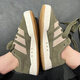 Adidas (adidas) Chaussures de trèfle Chaussures pour hommes chaussures de femme Summer Nouvelles baskets basses légères chaussures décontractées respirantes IE9863 IE9864 OLIVE GREEN / GREY 36