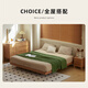 Cama de madera maciza original Moderna cama doble simple cama de roble tatami sin cama para la cabeza de apartamento pequeño lado de lado lateral cama l701y 1.2*2.0 metros - roble de una cama soltera - color de madera log