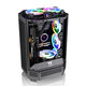 Thermaltake(Tt)The Tower 300 sea view room chassis computer host black (Matx motherboard/support 420 water cooling/4090 graphics card/horizontal lying)