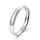 Mengjinyuan Platinum Ring PT950 Smooth Plain Ring Platinum Couple Ring Live Men and Women Single Men's Approximately 3.15g