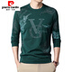 Pier Cardin T-shirt à manches à manches à manches longues pour hommes T-shirt à manches à manches longues pour hommes T-shirt de base pour hommes T-shirt Blue 6627 180 / 2XL