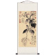 溥畔竹子翠鸟卷轴画茶楼装饰丝绸画挂画板桥竹字条幅名家字画 板桥竹 (2) 200x90 卷轴画心丝绢