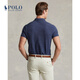Polo Ralph Lauren 拉夫劳伦男装 经典款定制修身版短袖网球衫RL13822 400-蓝色 L
