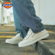 Zapatos para hombres de dickies zapatos de lona zapatos de verano transpirables y versátiles zapatos blancos hombres y mujeres zapatos de parejas un pie flojo zapatillas beige 40