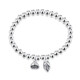 Yuxifeng Jewelry Platinum Bracelet Women's PT950 Two Worlds Bracelet Platinum Lotus Lotus Pendant Transfer Pearl Bead Bracelet 8.98g