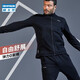 Decathlon Sports Jacket Men's Running Fitness Jacket Spring and Autumn Style-Black Gray L-2714804