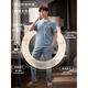 Feimaibo Pajamas para hombres Algodón de algodón de algodón corto de manga corta y se pueden usar ropa de casa fuera del hogar para hombres Traje delgado de algodón delgada HD3523 Hombres 4xl