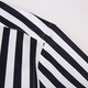 Talentiertes Yijia Schwarz-Weiß vertikal gestreiftes Hemd Herren-Langsamen trendy hübsches Frühling Slim Cotton Free Bügelgeschäft Casual Herren Fashion Shirt Navy Blue Striped CZLX5009 42/2xl/180
