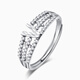 Pt.Charm platinum ring PT950 geometric V-shaped living ring female personality trendy cool sparkling letters female luxury tail ring customized 2.7 grams more refund less replenishment please contact customer service for details