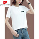 
Pierre cardin cotton short-sleeved T-shirt for women loose 2025 new summer shirt middle-aged rich wife summer top cotton t-body 723 digital model white XL [recommended 120-130Jin [Jin equals 0.5 kg]]