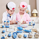 Huangen Children's House Playing Doctor Toy Set Little Girl Stethoscope Medical Box Nurse Role Playing Injection Baby Deluxe Version 48-Piece Value Package-With Doll-Blue Package All Packages are sent to suspended bottles