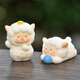 Cute cute backpack little sheep micro landscape desktop decoration small ornaments trendy toy animal blind box gift backpack lamb set 6 packs