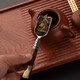 Jinge Pu'er tea spoon tea set accessories solid wood tea spoon Damascus tea tea shovel Kung Fu tea set Liujunzi ebony stainless steel tea spoon