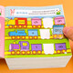 Kinder -Konzentrationstraining -Aufkleber Buch Buch Aufkleber Baby Kognitive Erleuchtung linke und rechte Gehirnhälfte pädagogische Spielzeugaufkleber Bilderbuch Ganzes Gehirn -Denkenentwicklung [Versuch] Pinyin Aufkleber zufällig 1 Volumen