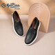 Goldlion Men's Shoes Autumn and Winter Business Casual Leather Shoes Sheep Leather Slip-On Leather Shoes Men's Loafers Slip-On Shoes Black 40