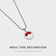 MOLC Jiang Yunsheng's same elf ball necklace for men, trendy, niche, simple, trendy, cool and cute pendant, a birthday gift for a friend, L1029 elf ball necklace