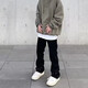 
7 high-quality American retro washing jeans men's loose high street straight hiphop design and handsome versatile pants SXNZ-7029 black L