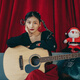 Saga (Saga) SF700 Anfänger und Anfänger Saga700 Furnier -Folk -Gitarre für Männer und Frauen SF700 41 Zoll Holzfarbe 丨 Original -Soundmodell