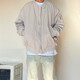 Digada autumn and winter jacket men's flight jacket men's cotton jacket men's plus velvet thickened baseball uniform men American retro couple TMZXF-W04 gray (spring and autumn style) 3XL [Suggested 150-170Jin [Jin equals 0.5 kg]]