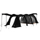DOD japonais exquis Outdoor Camping Protection solaire Pergola Multi-personne T5 Tunnel Tent TN5-695 Camping suspendu tente intérieure noire TN5-695-BK
