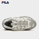 FILA Croissant Shoes Sneakers Women's Casual Shoes Dad Shoes Thick Sole Shoes Tofu White/Oatmeal Color-TO 38