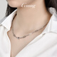 Platinum women's chain with ball Bing PT950 cross necklace fashionable platinum necklace women's O-shaped chain bead pendant. Priced by gram, please contact customer service before bidding for gold price.