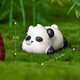 
Collection of items: cute giant panda small ornaments, cute DIY panda handmade doll desktop micro landscape landscaping birthday gift, happy panda (one set of 6 pieces) + small cloth bag