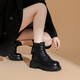 Botas de mujer de estilo británico Daphne pequeñas botas de martin de encaje gruesas gruesas