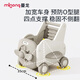 Manlong baby walker baby cart children's toy car O-shaped legs baby simple baby walking artifact toy cart toy cart - khaki color (free traction rope)
