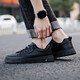 Warrior sneakers men's shoes simple versatile low-cut casual shoes outdoor breathable sports white shoes 901730 black 42