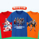 Ultraman Clothes Ultraman Boys Pure Cotton Short Sleeve T-shirt Medium Large Children Loose Casual Children's Clothes Children's Galaxy Summer 1047 Blue-Short Sleeve 140 Suggestions (50-60Jin [Jin equals 0.5 kg])