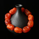 Fat Donglai's same style natural raw amber raw stone bracelet natural raw beeswax bracelet raw mine old beeswax for men