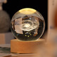 Tatanice Crystal Ball Ornement Desktop Night Light Galaxy Glass Ball Children's Blowing Toys Boys and Girls Open Student Day Cadeaux