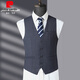 Pierre Cardin suit men's high-end business casual three-piece suit high-end middle-aged dress jacket gray size 180 recommended 140 Jin Jin equals 0.5 kg -150 Jin Jin equals 0.5 kg