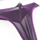 Private Shang New Men's Underwear Transparent Stretch Briefs Romantic Purple Sexy G-string T-Pants One Size 170Jin Jin is equal to 0.5kg within