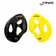 FINIS ISO standard multi-swimming hand fins, strapless, multi-functional hand fins, swimming training isolation, black and yellow M size for adults
