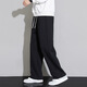 Dust Walker Pants Men's Autumn Loose Straight American Style Heavy Drape High Street Wide Leg Casual Pants Guard Trousers Winter Men's Pants Black XL Recommended 115-135 Jin Jin equals 0.5 kg