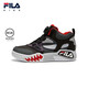 Fila Shoes para niños zapatos casuales para niños Nuevo estilo de zapatillas de tablero clásicas de los niños de la altura media zapatilla de zapatillas negras/sombra gris-bd tamaño 37/longitud interior 23.5cm