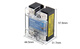 
Jilitian Meigel SSR Single Phase 40A Solid State Relay MGR-1 D4840 DC 24V Control AC 220v DC-AC Single Solid State Relay