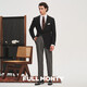 Monty Suit Monty Suit Men's Wool Suit Jacket Men's Slim Business Single Western Men's Casual Suit Black 1205 50