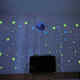 Shantoulin Village 30 m leuchtend mond leuchtende Sterne kreative fluoreszierende Wandaufkleber Kinderzimmerdekoration Cartoon Streifer Himmel Aufkleber von (blaues Licht) 1 Mond + 1049 Stern Punkte